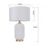 Lampa stołowa 1x15 W biała LP15151Tbigwhite Light Prestige Tamiza zdj.2