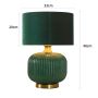 Lampa stołowa 1x40 W zielona LP15151TSMALLGREEN Light Prestige Tamiza zdj.2