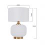 Lampa stołowa 1x15 W biała LP15151Tsmallwhite Light Prestige Tamiza zdj.2