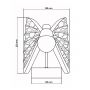 Kinkiet 1x8 W chrom LP17151WCH Light Prestige Mariposa zdj.2
