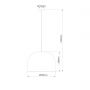 Lampa wisząca 1x15 W ratan LP20251P50cm Light Prestige Kanso zdj.2