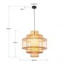Lampa wisząca 1x15 W ratan LP20261P Light Prestige Stela zdj.2