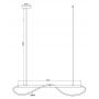 Lampa wisząca 1x24 W złota LP23451PSGDCCT Light Prestige Meleca zdj.2