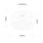 Plafon 1x15 W chrom LP23831CCH Light Prestige Galactico zdj.2
