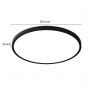 Plafon 1x24 W czarny LP25051C30BK Light Prestige California zdj.2