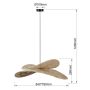 Lampa wisząca 1x15 W ratan LP27041PNT Light Prestige Raya zdj.2