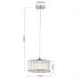 Lampa wisząca 1x15 W chrom LP29101PCHround Light Prestige Vetro zdj.2