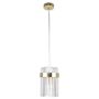 Lampa wisząca 1x10 W złota LP29101PGD Light Prestige Vetro zdj.1