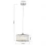 Lampa wisząca 1x15 W złota LP29101PGDround Light Prestige Vetro zdj.2