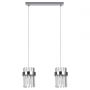 Lampa wisząca 2x10 W chrom LP29102LCH Light Prestige Vetro zdj.1
