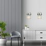 Lampa wisząca 2x10 W chrom LP29102LCH Light Prestige Vetro zdj.4