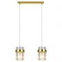 Lampa wisząca 2x10 W złota LP29102LGD Light Prestige Vetro zdj.3