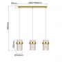 Lampa wisząca 3x10 W złota LP29103LGD Light Prestige Vetro zdj.2
