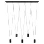 Lampa wisząca 5x8 W czarna LP4325PBK Light Prestige Toledo zdj.1