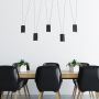 Lampa wisząca 5x8 W czarna LP4325PBK Light Prestige Toledo zdj.5