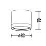 Lampa podsufitowa 1x7 W czarna LP63311SMLBK Light Prestige Kendal zdj.2