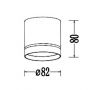 Lampa podsufitowa 1x7 W biała LP63311SMR1WH Light Prestige Kendal zdj.2
