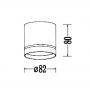 Lampa podsufitowa 1x7 W biała LP63311SMR1WHmovable Light Prestige Kendal zdj.2