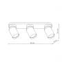 Lampa podsufitowa 3x8 W biała LP63983WSWH Light Prestige Pointa zdj.2
