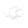 Łącznik x W biały LP656MAGSLIMlacznikCSMWH Light Prestige Magnetic Slim zdj.2