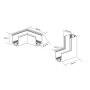 Łącznik x W biały LP656MAGSLIMLRSkatWH Light Prestige Magnetic Slim zdj.2