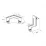 Łącznik x W biały LP656MAGSLIMLSMkatWH Light Prestige Magnetic Slim zdj.2