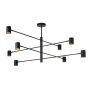 Lampa wisząca x8 W czarna LP7318PBK Light Prestige Snow zdj.3