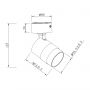 Lampa podsufitowa 1x50 W czarna LP7701WBK Light Prestige Anillo zdj.2