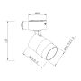 Lampa podsufitowa 1x50 W biała LP7701WWH Light Prestige Anillo zdj.2