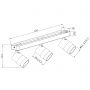 Lampa podsufitowa 3x50 W biała LP7703WWH Light Prestige Anillo zdj.2