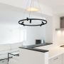 Lampa wisząca 6x3 W czarna LP9071PBK Light Prestige Almeria zdj.4
