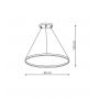 Lampa wisząca 1x35 W czarna LP9091PMBKCCT Light Prestige Ring zdj.2