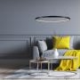 Lampa wisząca 1x22 W czarna LP9091PSBKCCT Light Prestige Ring zdj.3