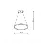 Lampa wisząca 1x22 W czarna LP9091PSBKCCT Light Prestige Ring zdj.2