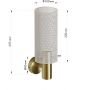 Kinkiet 1x40 W biały LP9451WWH Light Prestige Tirana zdj.2