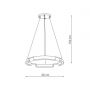 Lampa wisząca 1x36 W złota LP97861P60cmGD Light Prestige Tura zdj.2