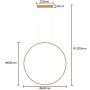 Lampa wisząca złota LP9991PSGD Light Prestige Mirror zdj.2