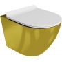 Zestaw miska + deska wolnoopadająca 5900378319047 LaVita Sofi Slim Gold/White zdj.1