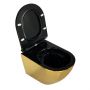 Zestaw miska + deska wolnoopadająca wisząca bez kołnierza dwukolorowy 5900378319146_old LaVita Sofi Slim Gold/Black zdj.3