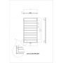 Grzejnik łazienkowy 70x123 cm ATR12307007016ZDC Luxrad Atria ZDC zdj.2