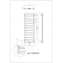 Grzejnik łazienkowy 50x147 cm ATR14705009003ZDC Luxrad Atria ZDC zdj.2