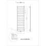 Grzejnik łazienkowy 50x171 cm ATR17105007016ZDC Luxrad Atria ZDC zdj.2