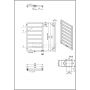 Grzejnik łazienkowy dekoracyjny 87x50 cm biały ATR87050009003ZDC Luxrad Atria zdj.2