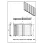 Grzejnik dekoracyjny 60x99 cm podłączenie dolne FORP6009909003ZDC Luxrad Fortuna Podwójna zdj.2