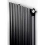Grzejnik dekoracyjny 160x41 cm podłączenie dolne czarny RIN1600410S040ZDC Luxrad Ring zdj.5