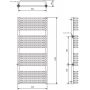 Grzejnik łazienkowy 53x120 cm SAM12005309003 Luxrad Salto Max zdj.4