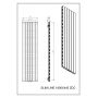 Grzejnik dekoracyjny 180x45.5 cm podłączenie dolne SLLI18004457016ZDC Luxrad Slim Line zdj.2