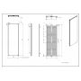 Grzejnik dekoracyjny 150x50 cm podłączenie dolne biały VIT15005009003ZDC Luxrad Vitro zdj.2