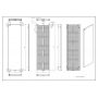 Grzejnik dekoracyjny 180x50 cm podłączenie dolne VIT18005009003ZDC Luxrad VITRO zdj.2
