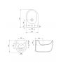 Bidet wiszący biały K689001 Meissen Keramik Kontra zdj.2